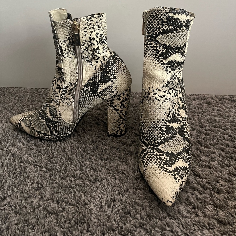 Snake Skin Boots
